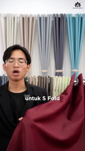 BlackPeacock【Ready Stock】S Fold Curtain /90%-99% Blackout/ New Type Curtain/Sunblock Curtain/S Track