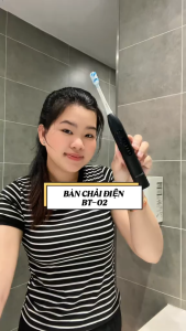 Bàn chải điện h2ofloss BT-02 bàn chải sonic rυng siêu mạnh với 5 chế độ pin 2000mah kháng nước IPX7 Đổi mới 30 ngày