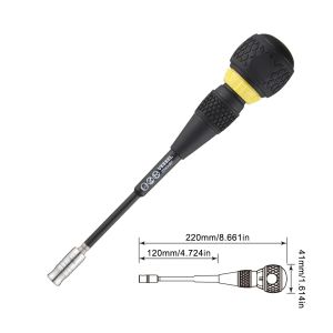 VESSEL | VESSEL 2200MBHC JIS Ratchet Screwdriver - Ball Grip Replaceable Bits Anti-Slip Ergonomic Handle Home/DIY/Workshop
