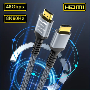 Cáp HDMI 2.1 Tốc Độ Cực Cao MIZIQIER 48Gbps 8K60Hz 4K120Hz eARC HDCP2.3 Bện Cho HDTV PS5 TRX3080 3090 - Nhiều Chiều Dài Khác Nhau