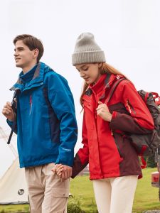 ROMON | Romon Three-in-One Mens and Womens Spring Autumn Outdoor Windproof Waterproof Jacket Skiing Climbing Suit Modern Fashion Urban Style