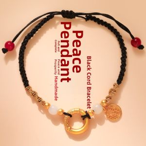 Festive Gift Health Blessings New Chinese Style Gift Box Multicolor Peace Charm Bracelet