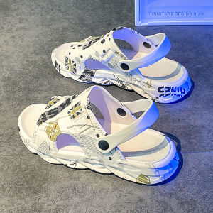 Mens Outdoor Beach Shoes Slip-On Water-Resistant Anti-Slip Wear-Resistant Trendy Sandals Wet Weather Shoes Comfortable Footwear