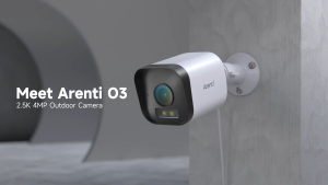ARENTI O3 - Wired Outdoor Bullet Security Camera | 2.5K UHD 4 MP | CCTV Security IP Cam | Water Resistant