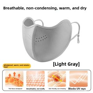 Winter Breathable Face Mask Womens Skiing Snowboarding Windproof Warm Fleece Lined Washable Australian Fleece Cycling Mask