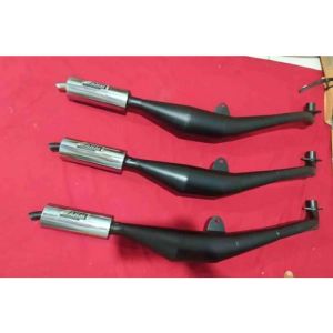 KNALPOT FIS R MERK AHM MALAYSIA BLACK DOFF