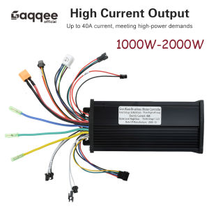 36V 48V 52V 60V 40A Black Gold Sine Wave Brushless Motor Controller 1000W-2000W For Protocol 2 LCD Instrument Electric Bicycle