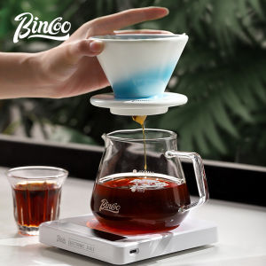Bincoo Gradient màu phin cà phê gốm cốc phin pha cà phê tay Brew cup cao vẻ đẹp co giật Bánh lọc cup phin cà phê