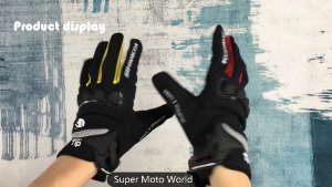 Motorcycle Komine Gloves Komine GK162 3D Protect Carbon Fiber Mesh Gloves Plus Touch Screen Full Finger Motorcycle Gloves Q