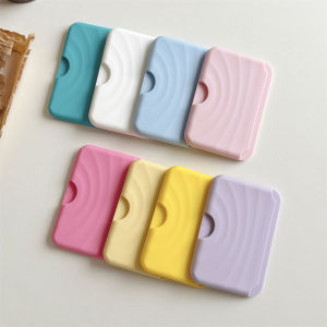 Wave Ripple Silicone Magnetic Card Holder for iPhone 17 Pro Max 16 15 14 13 for Samsung S26 Ultra S25 S24 Plus Wallet Slot Bag