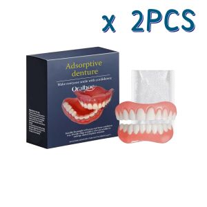 oralhoe | Soft Denture Reline Kit Perfect Fit Easy Use Teeth Upper And Lower Dentures Full Set Portable Natural Dentures False Teeth Sets