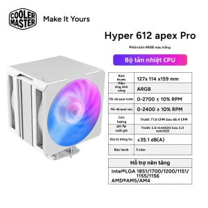 Cooler Master | Tản Nhiệt CPU Máy Tính Không Quạt 6 Ống Đồng AM5/1851
