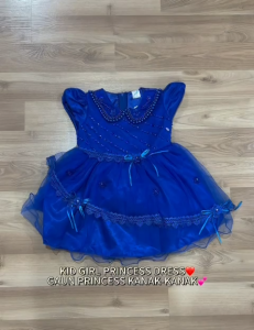 Kid Girl Princess Dress Premium Quality/Baju Dress Gown Kanak-Kanak/Gaun Princess/Gown Wedding Party/New Arrival