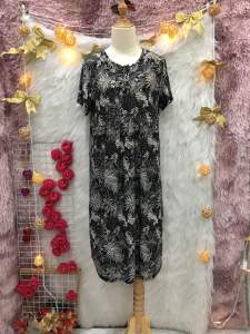 Đầm Cổ Tròn Cài Nút - 2 hand Hàn  -Quốchiệu creshar- Size M (L nhỏ)(#244)