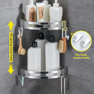 Punch Free Corner Shelf Rack Stainless Steel Cabinet High-quality Shelf For Bathroom Organizer