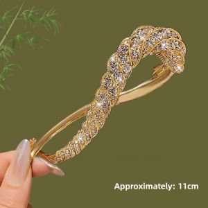 Womens Summer Hair Accessories Twist Clip Frog Buckle Hairband Fashionable Korean Style Headwear Elegant Hair Accessories