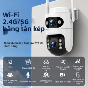 Camera An Ninh IP 4MP E27 Bóng Đèn Trong Nhà Ngoài Trời WiFi Không Dây 5G/2.4G Với Tầm Nhìn Ban Đêm Màu Sắc Phát Hiện Chuyển Động IP54 Chống Nước