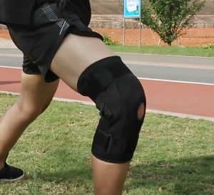 1PC Sports Knee Support Brace Anti-Collision Fitness Knee Pads Flexible Aluminum Plate Shockproof Protective Knee