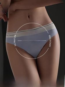 Quần lót nữ MiiOW dáng tam giác mỏng lụa băng cạp thấp liền mảnh không đường may