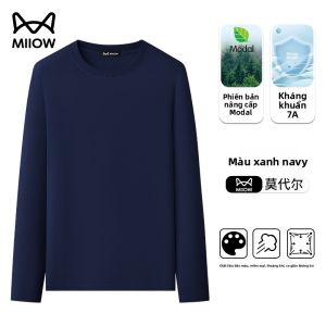 Áo thun nam MiiOW Cat Man vải Modal Lụa thoáng khí không đường may