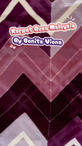 Karpet Busa Bonita Viona Ukuran 140x190cm Bahan Lembut & Tidak Luntur ANTI Slip / Busa Tebal Bunga Minimalis