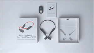 Bone Conduction Hearing Aid Independent Left Right Ear Volume 5 Levels Each Bluetooth Magnetic Charging 8H Battery