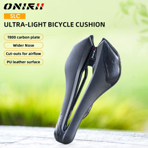 2025 NEW ONIRII SLC Ultralight Carbon Rail Bike Saddle Durable Leather Cushion Cycling Seat for Road Mountain MTB Bicycle