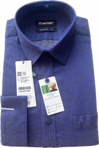 (8P2083) (regular fit) Áo sơ mi Việt Tiến chính hãng tay dài form  hơi ôm