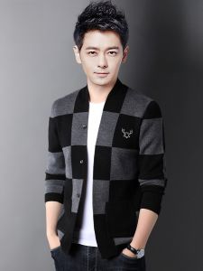 ROMON | Relaxed Casual Color Block Wool Sweater