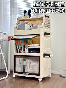 ตู้เสื้อผ้าแบบเคลื่อนที่ได้พร้อมชั้นวางของสำหรับบ้าน ตู้เสื้อผ้าแบบมีความจุขนาดใหญ่สำหรับการเก็บของ เรียงลำดับของของเล่นและของกิน