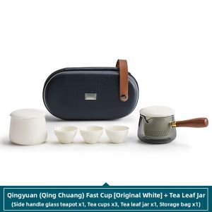 SANXUN | Portable Travel Tea Set with 1 Teapot and 3 Cups