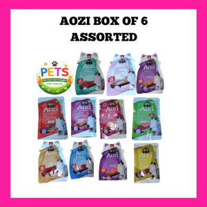 Aozi Cat Pouch 85g Box of 6 assorted