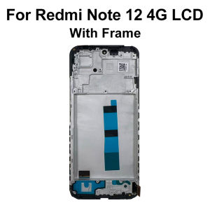 AAA+ 6.67" OLED LCD For Xiaomi Redmi Note 12 4G Display Touch Screen With Frame For Redmi Note 12 5G Screen Replacement Parts