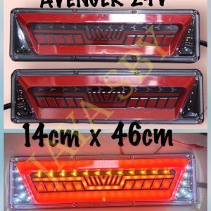LAMPU STOP TRUK AVG 24V 14CM X 46CM HARGA SEPASANG