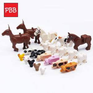 Đồ Chơi Khối Xây Dựng Nhỏ Động Vật Gia Cầm Bò Sữa Ngựa Nhỏ Trâu Nhỏ Đồ Chơi Mô Hình Khối Xây Dựng Cho Trẻ Em Từ 6 Tuổi Trở Lên