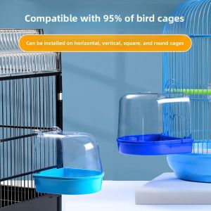 MONLEYTA | Extra Large Bathing Basin For Parrots And Hoopoes Special Supplies For Peacocks And Phoenixes Tiger Skin Pattern Plastic Bathing Box