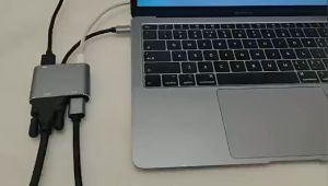 4 in 1 USB C to HDMI adapter USB Type C to HDMI VGA 4K hub Thunderbolt 3 USB 3.0 port Type-C PD 87W fast charging port suitable for MacBook Pro Galaxy Huawei
