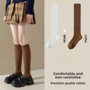 miiow | Womens Mid-Calf Knitted Socks No-Seam Thickened Cotton Polyester Spandex Blend Warm Winter Socks For Online Sales
