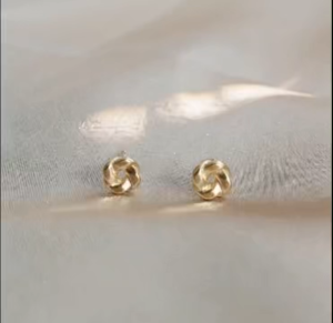 Viviann Original Design 925 Silver Gold Color Stud Earrings for Women Small Simple Round Circle Ear Rings Accessories Hoop Earrings For Women Tiny Crystal Zirconia Pendant Cartilage Earrings Piercing Jewelry
