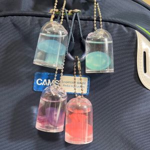 Creative Marine Life Real Jellyfish Keychain Pendant Personalized Student Children Sample Bougainvillea Portable Key Holder