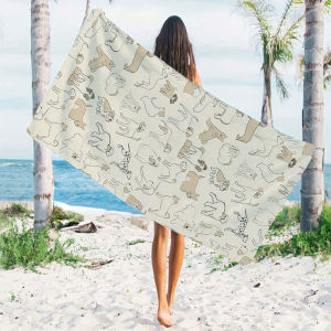 Animal Collection Beach Towels Ultra Lightweight Quick Drying Super Absorbent Summer Essential Fast-Drying Towel for Beach