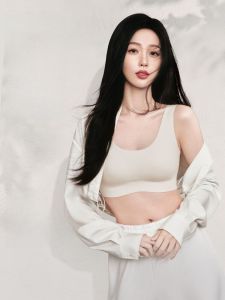 Ubras Seamless Vest Strap Bra Womens Underwear No Size Small Milk Skin New Spring Fixed Double Strap No Cup Sponge Pad