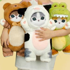 25CM Mofusand Kawaii Cos Cat Cute Cosplay Animals Cat Shark Cat Plush Doll Beautiful Room Car Bag Decoration For Children Gift