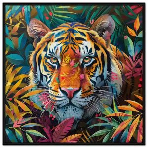 Tranh treo tường tranh dán tường Canvas con hổtranh decor phong cách hiện đại màu acrylic. CGI-344