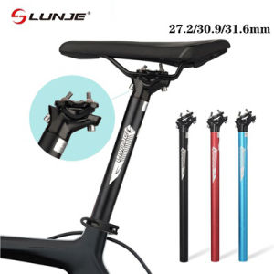 LUNJE Bicycle Aluminum Alloy Seatpost: Ultralight MTB Road Mountain Bike Seat Post & Seat Tube 27.2/30.9/31.6cm