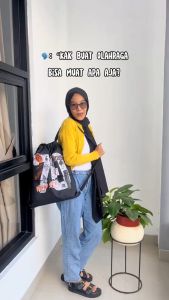 (Bisa COD) Tas Serut Anti Air Water Proof String Bag / Draw String / Gym Sack Tas Olahraga Pria Kekinian Motif FAMOUS