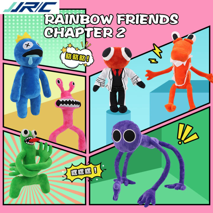 JJRC Rainbow Friends Chapter 2 Plush Toy Cartoon Rainbow Friends Stuffed plush blue rainbow friends Character Doll Gift For Kid rainbow friends toys