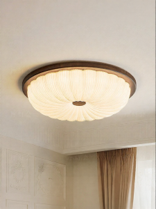 FANCY LAMP CLUB | Wooden LED Modern Mid-Century Style Ceiling Light