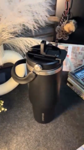 Holo Flask 900ml Premium Ceramic Liner Tumbler Vacuum Insulated Hot and Cold Coffee Tumbler with Handle