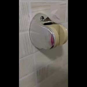 Drill/No Drill Adjustable Shower Head Holder